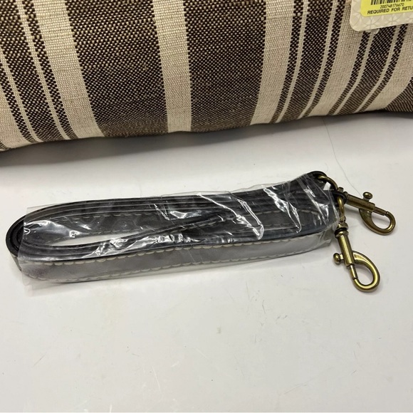 Fossil Reedan Stripe Deadstock Vintage Y2K Striped Satchel Bag Purse Woven - Picture 2 of 16